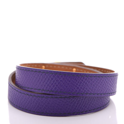 Hermes Epsom Kelly Double Tour Bracelet S Crocus 6 of 6