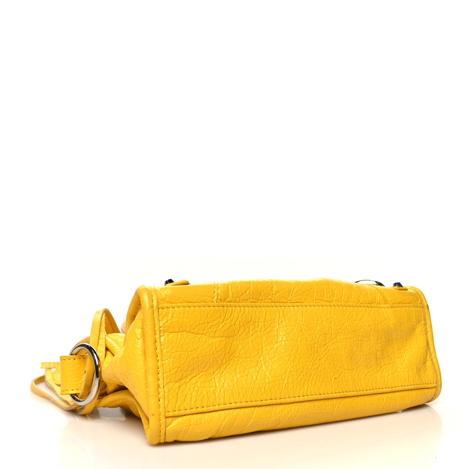 Balenciaga Agneau Classic Silver Hardware Mini City Yellow 4 of 16