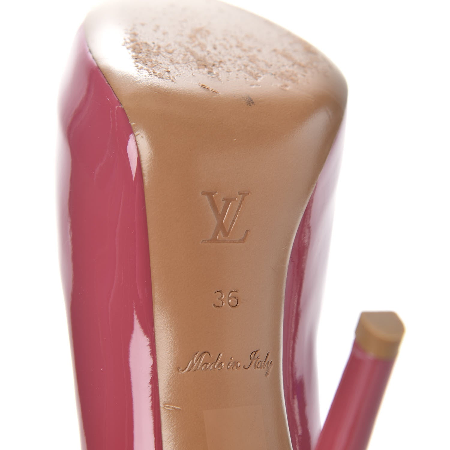 Louis Vuitton Patent Calfskin Oh Really Peep Toe Pumps 36 Frambroise 9 of 11