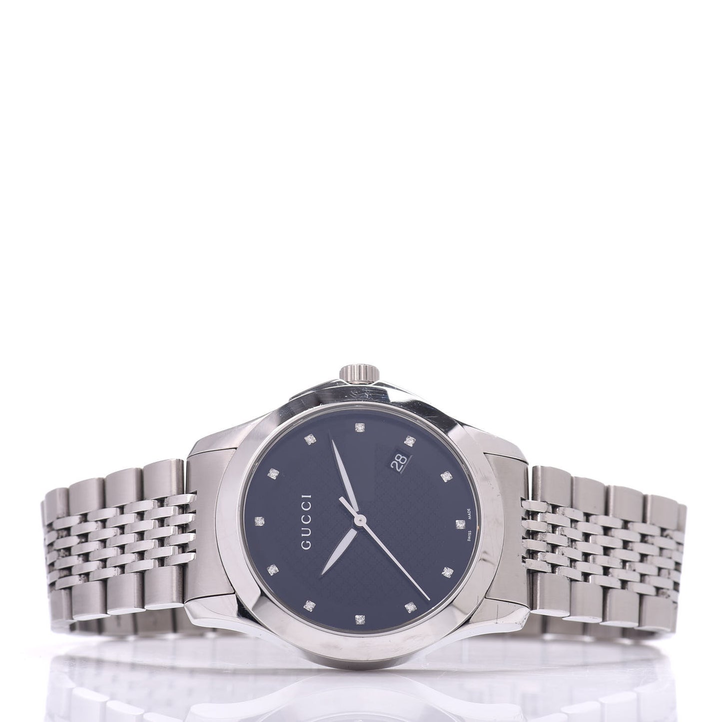 Stainless Steel Diamond 38mm G-Timeless Quartz Watch Black