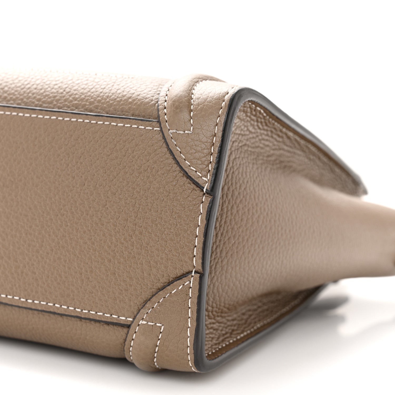 Celine Drummed Calfskin Nano Luggage Souris 11 of 11