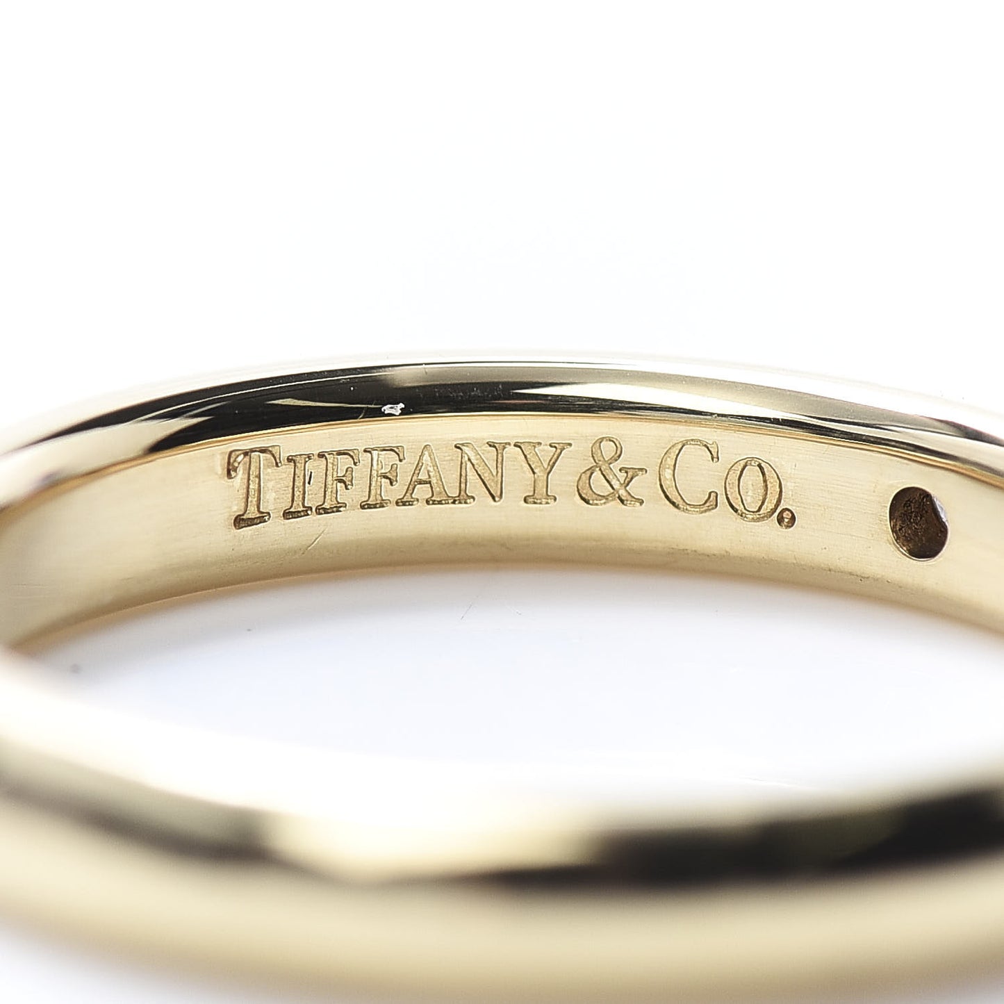 18K Yellow Gold Diamond Elsa Peretti Band Ring 48 4.5