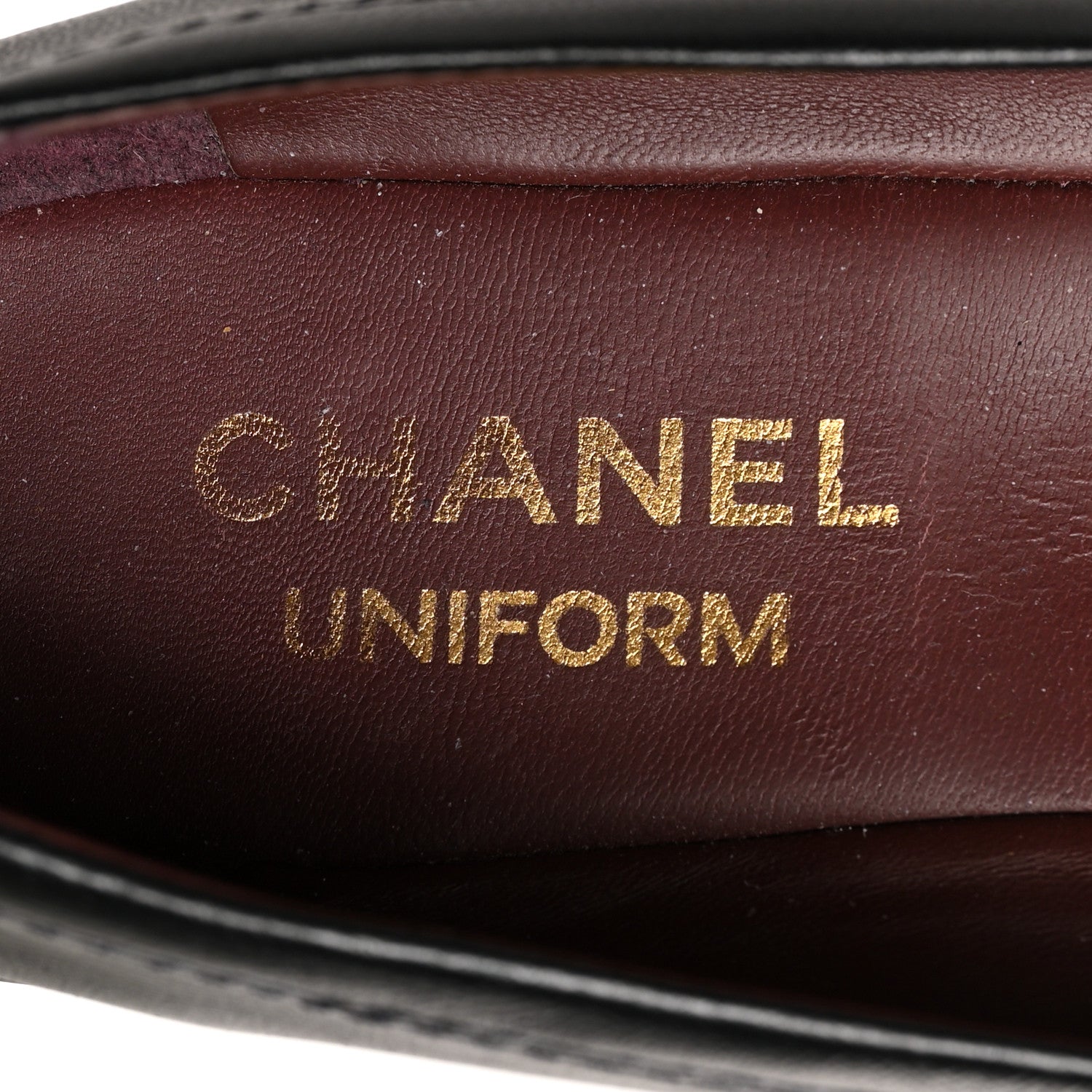 Chanel Lambskin Cap Toe Uniform Ballerina Flats 37.5 Black 9 of 9
