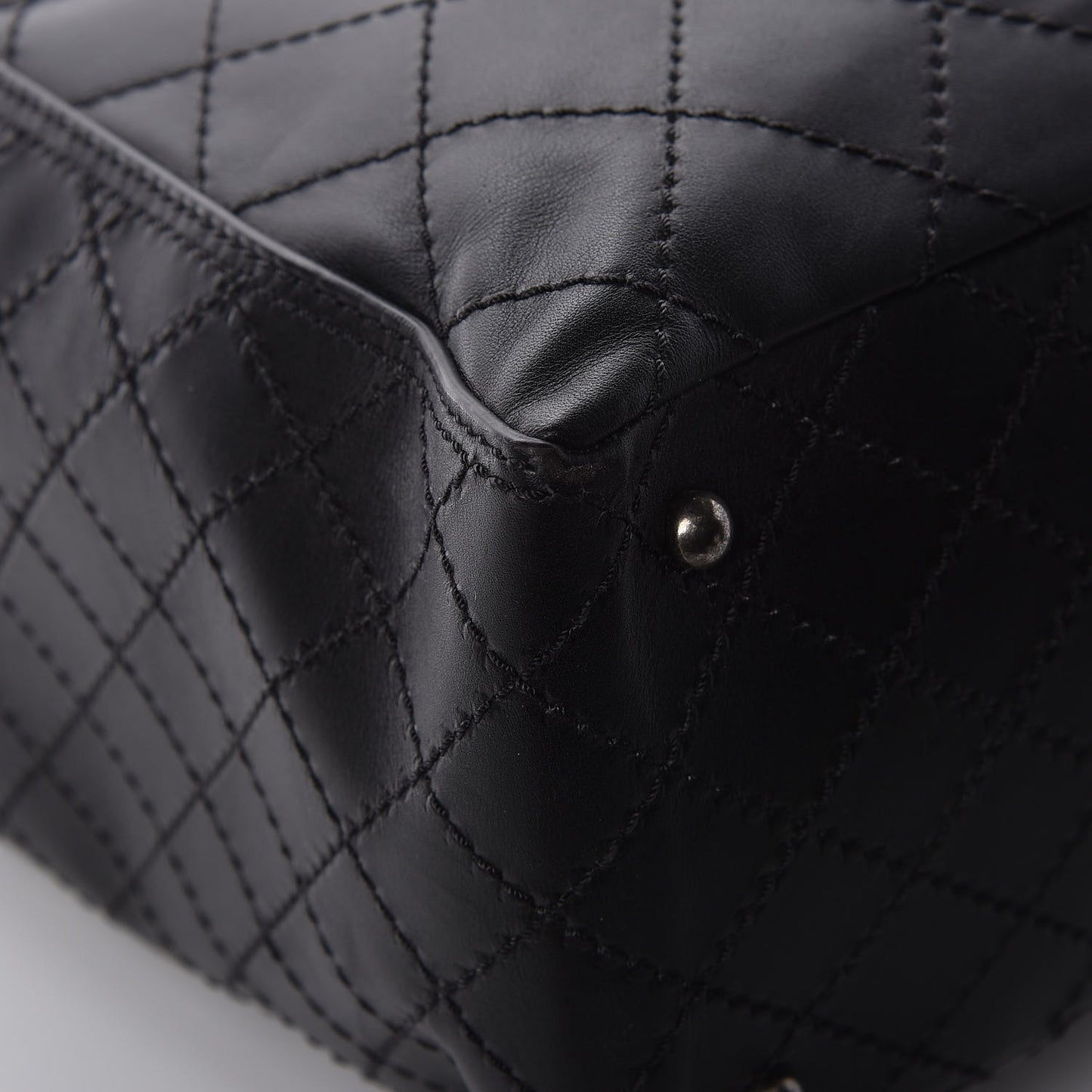 Calfskin CC Pocket Tote Black