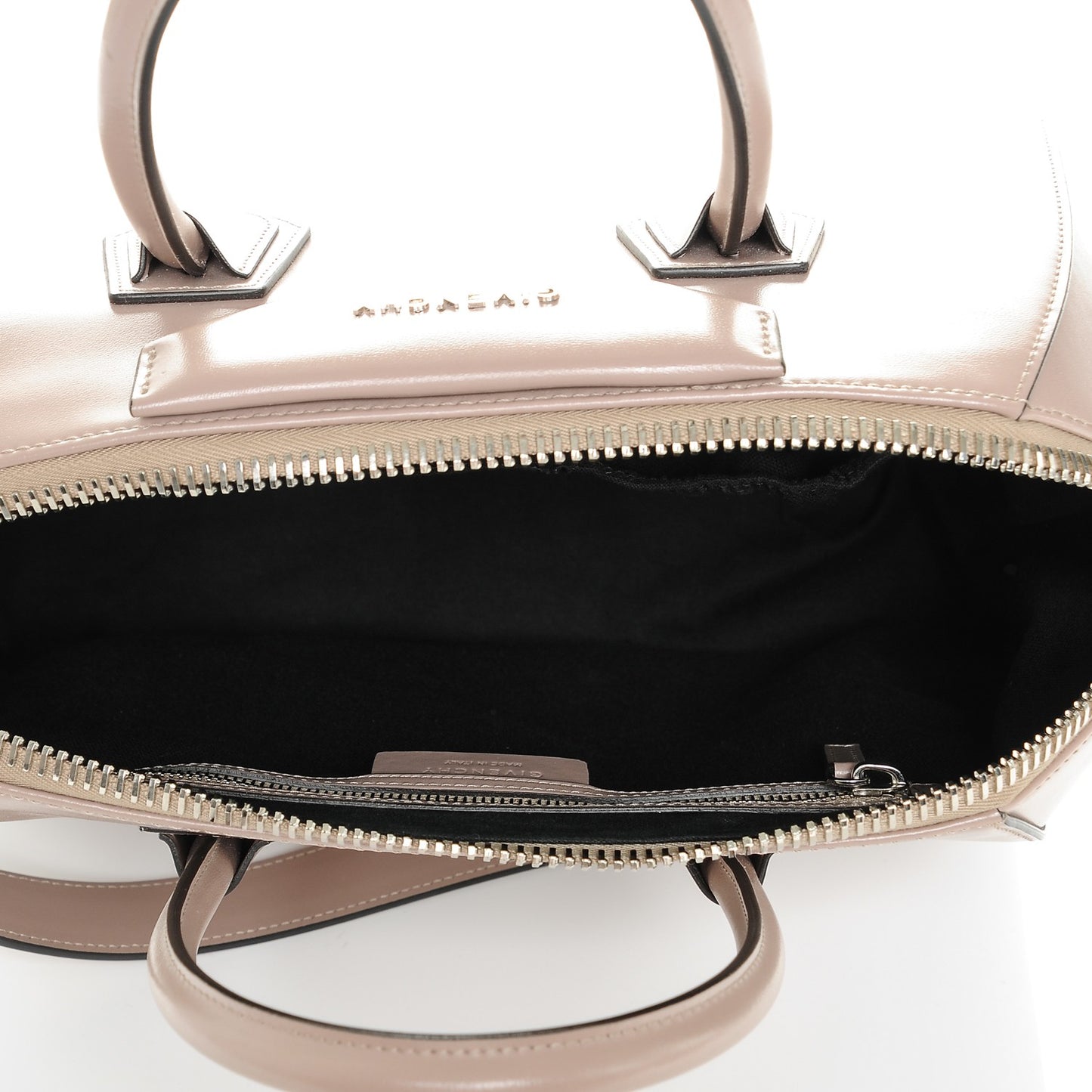 Shiny Lord Calfskin Medium Antigona Taupe
