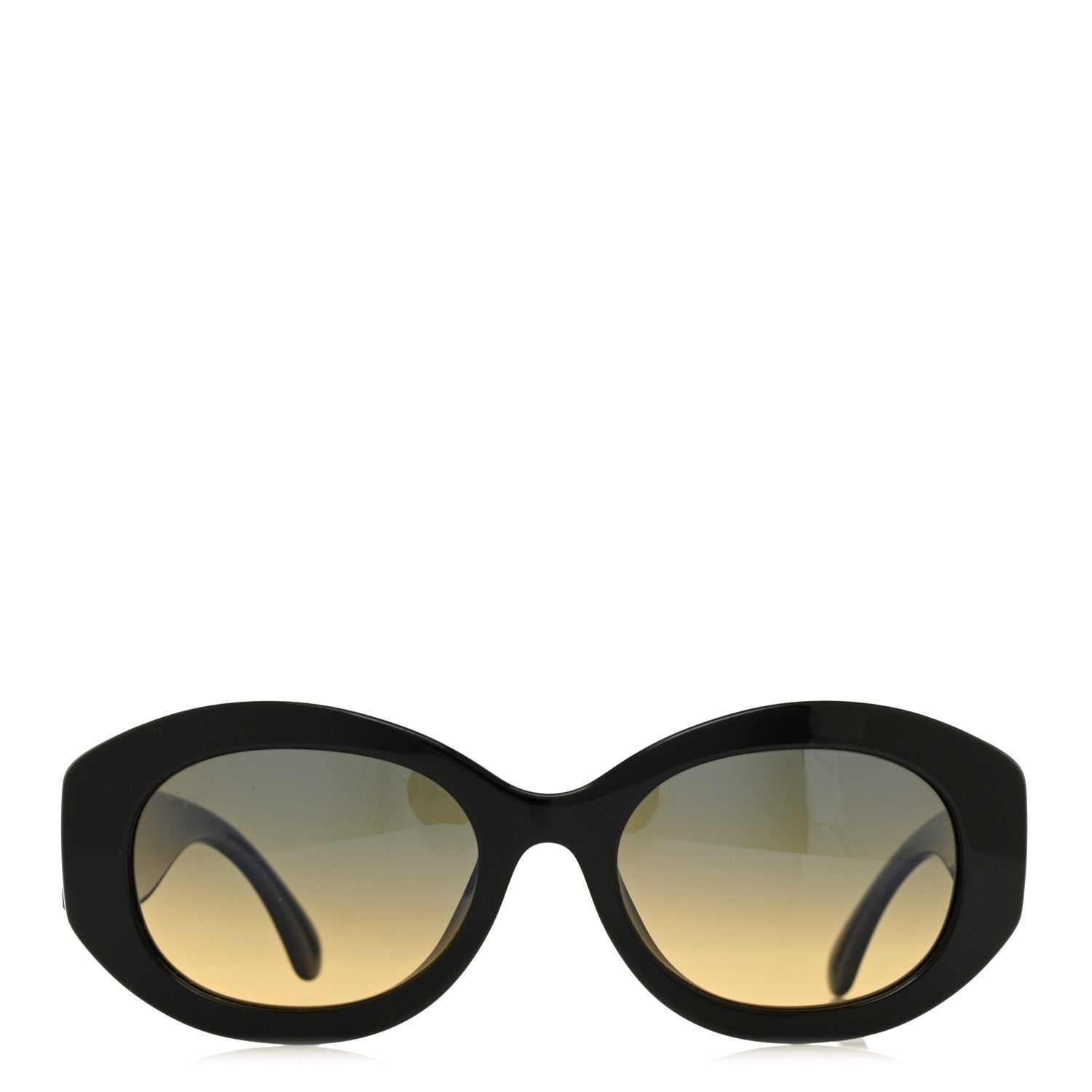Chanel Acetate Nyon Oval CC Sunglasses 5528-A Black 2 of 7