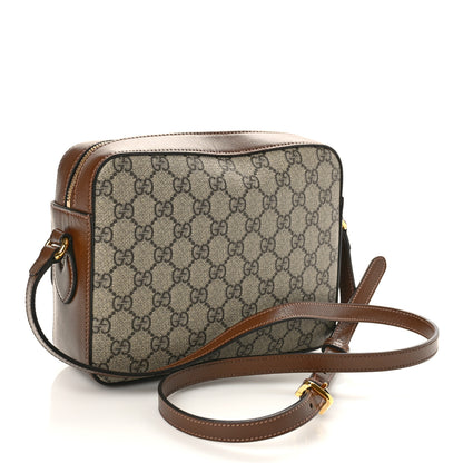 Gucci GG Supreme Monogram Small Horsebit 1955 Shoulder Bag Beige Brown Sugar 2 of 11
