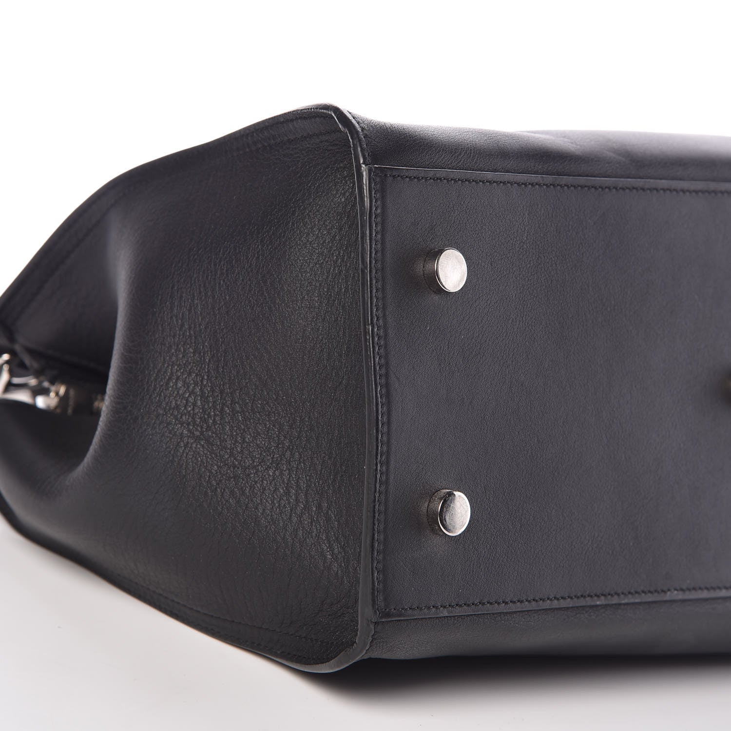 Saint Laurent Smooth Calfskin Small Monogram Cabas Black 6 of 10