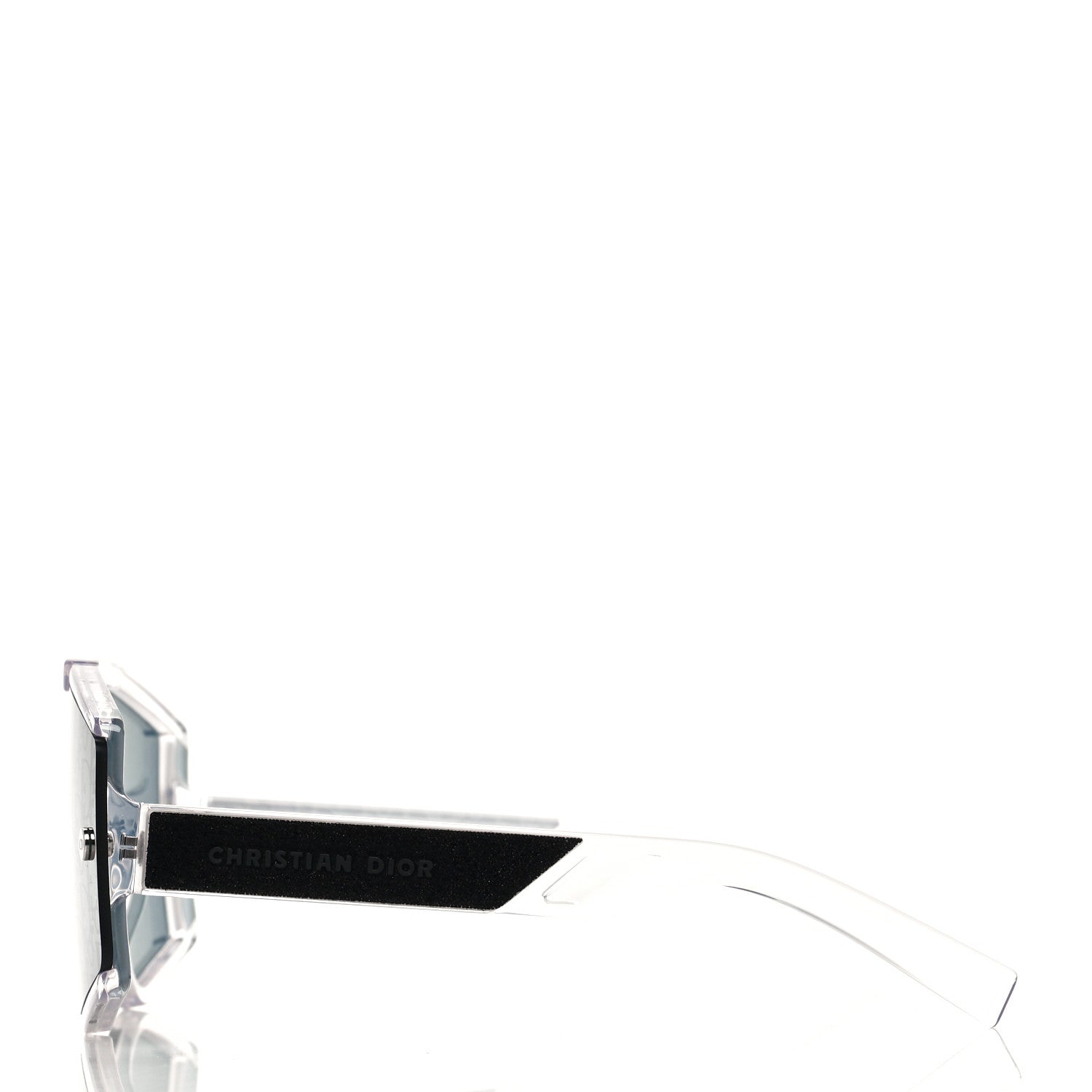 Christian Dior Acetate Oblique Diorxtrem MU Mask Sunglasses Crystal Smoke Mirror 3 of 5