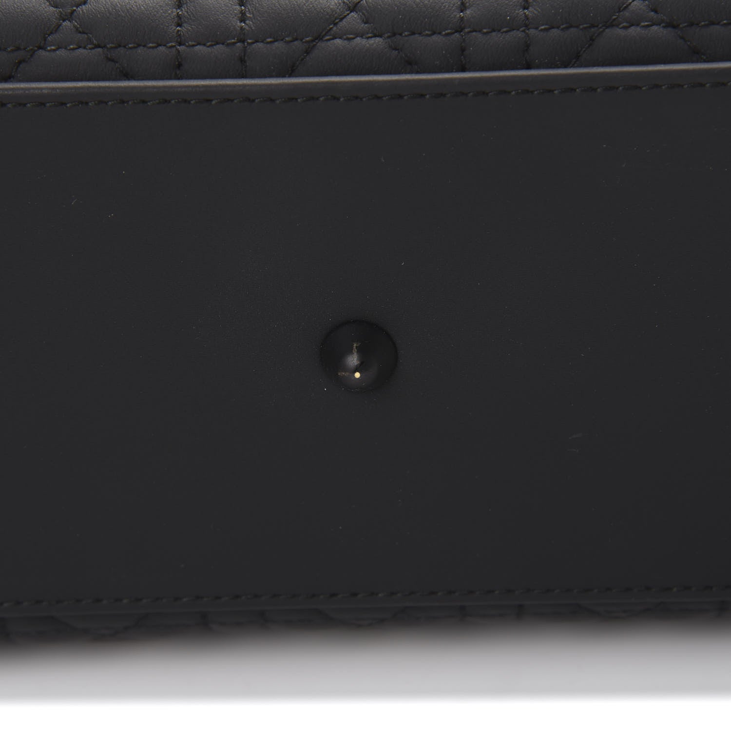 Christian Dior Ultra Matte Calfskin Cannage Large Lady Dior Black 9 of 12
