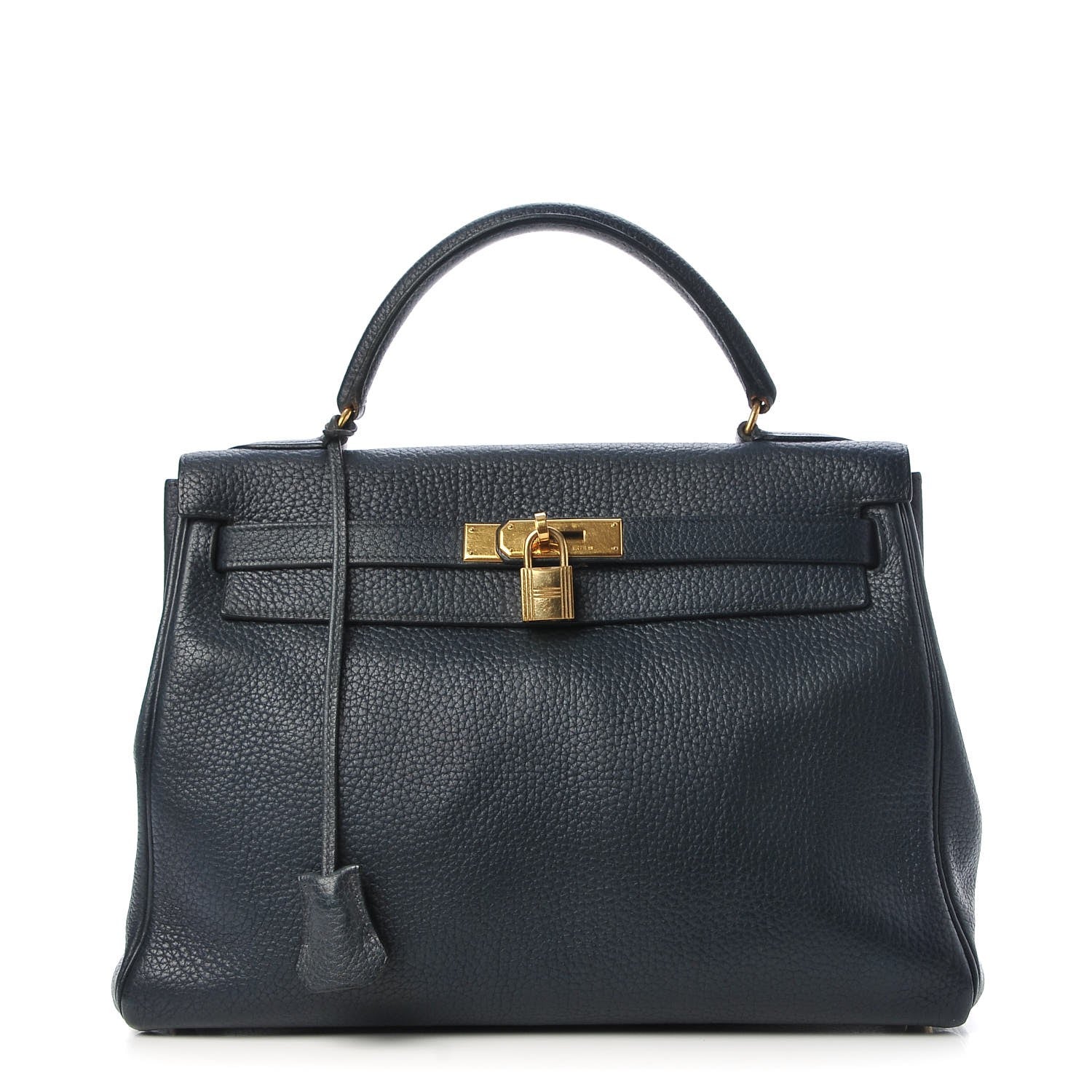 Hermes Fjord Kelly Retourne 32 Bleu Marine 1 of 17