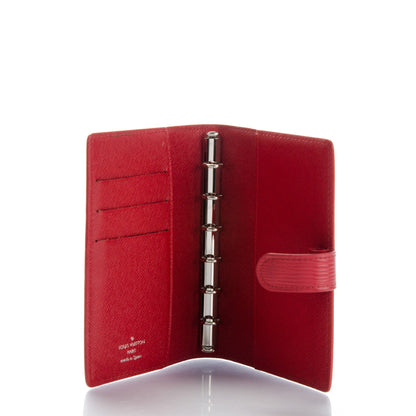 Louis Vuitton Epi Small Ring Agenda Cover Rouge 5 of 8