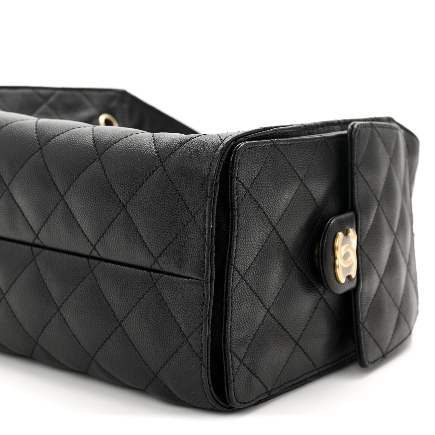 Caviar Quilted Small Chanel 25 Handbag Black