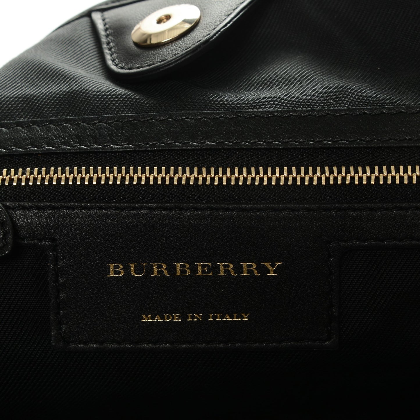 Nylon Calfskin Camouflage Check Small Canterbury Tote Black