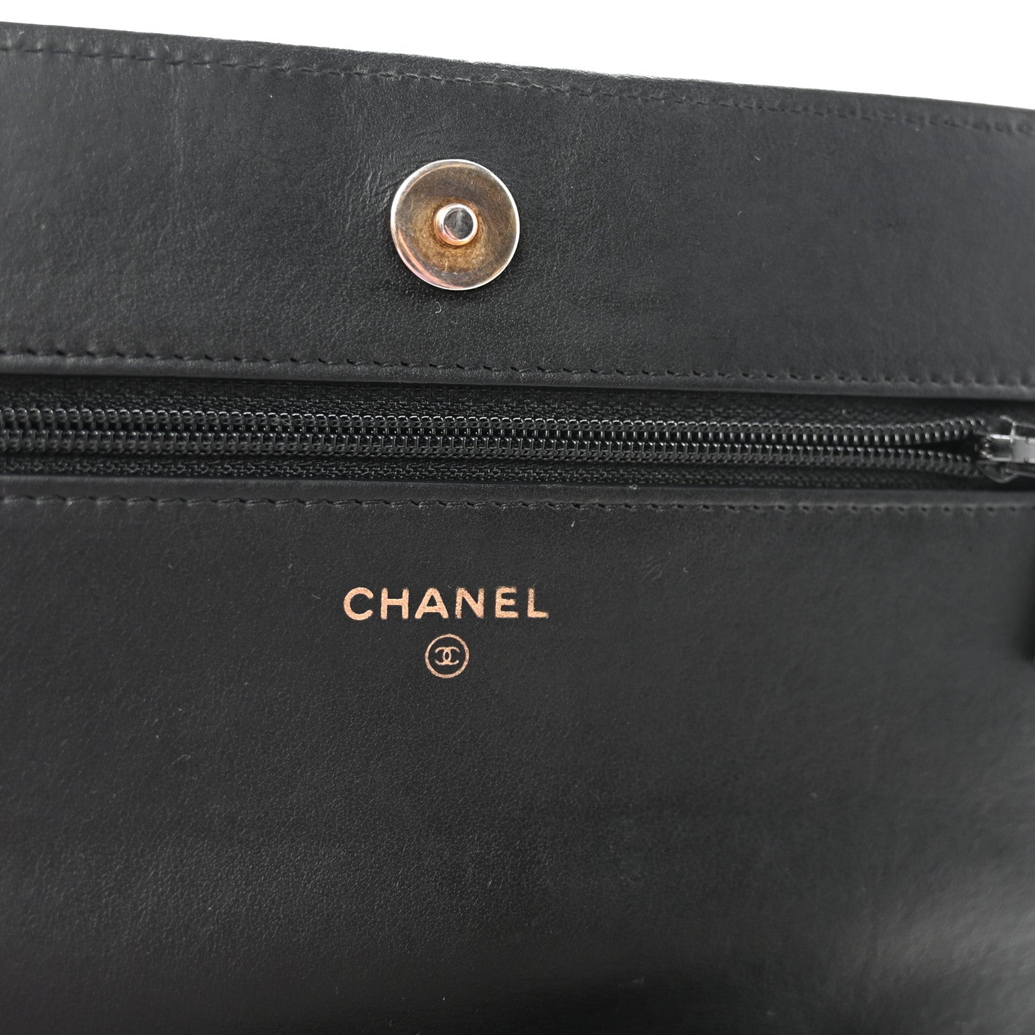 Chanel Caviar Quilted Boy Wallet On Chain WOC Black 6 of 11