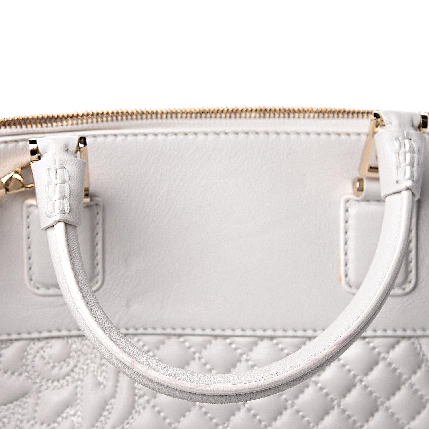 Versace Barocco Quilted Nappa Altea Vanitas Lady Athena White 9 of 19