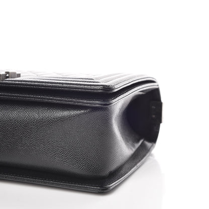 Chanel Caviar Quilted Medium Boy Flap Black 9 of 10