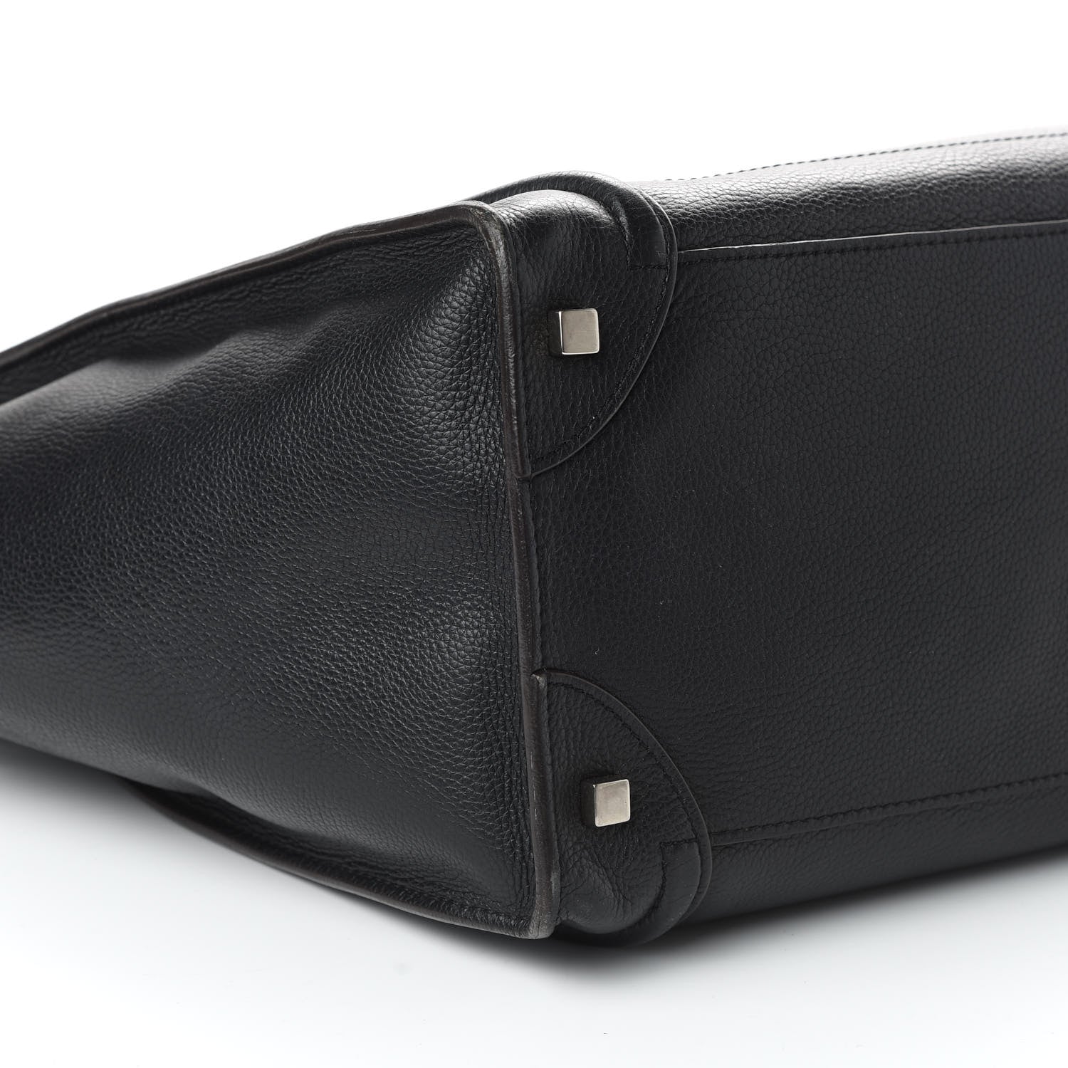 Celine Drummed Calfskin Mini Luggage Black 6 of 9