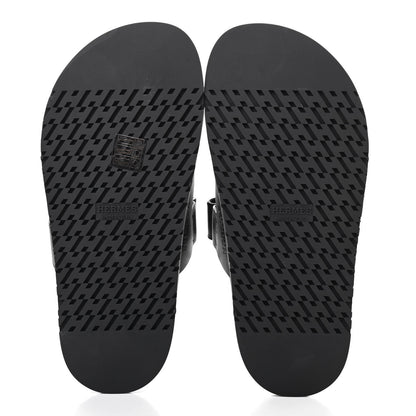 Hermes Calfskin Womens Chypre Sandals 36 Black 5 of 8