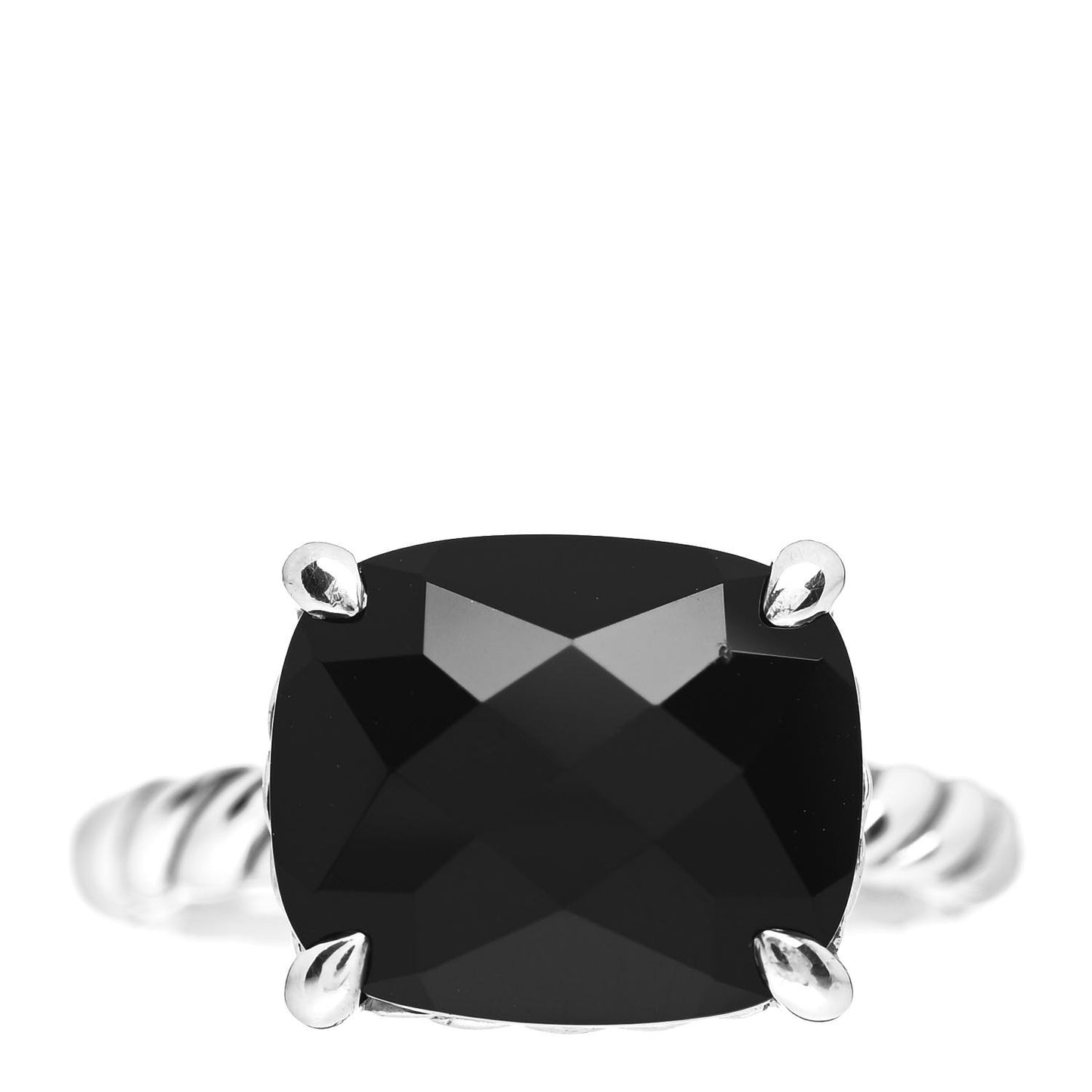 Sterling Silver Black Onyx Color Classics Stack Ring 49 5