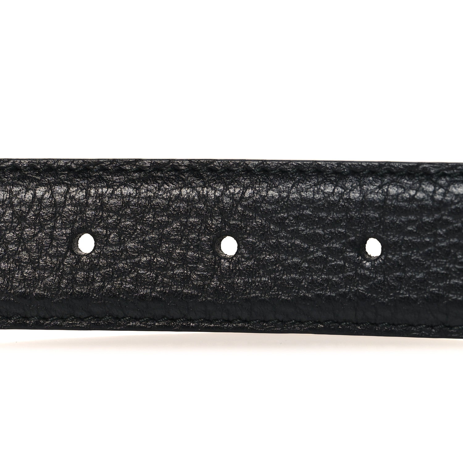 Gucci Calfskin Mens Interlocking G Belt 75 30 Black 3 of 5