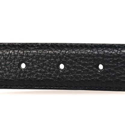 Gucci Calfskin Mens Interlocking G Belt 75 30 Black 3 of 5