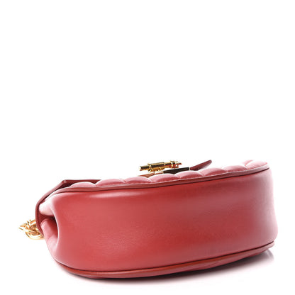 Chloe Calfskin Quilted Mini Drew Bijou Shoulder Bag Dahlia Red 4 of 13