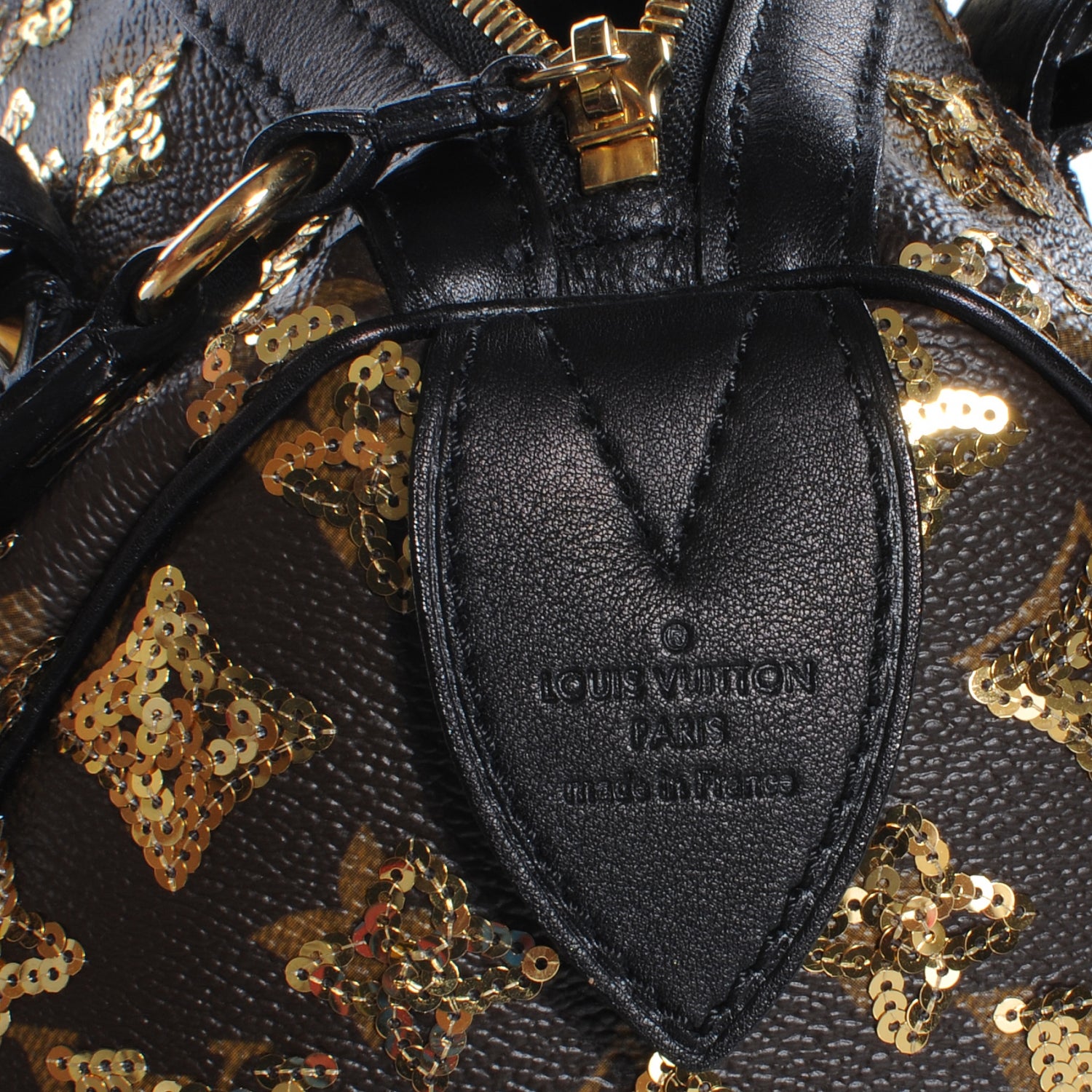 Louis Vuitton Monogram Sequins Eclipse Speedy 28 Gold 7 of 8