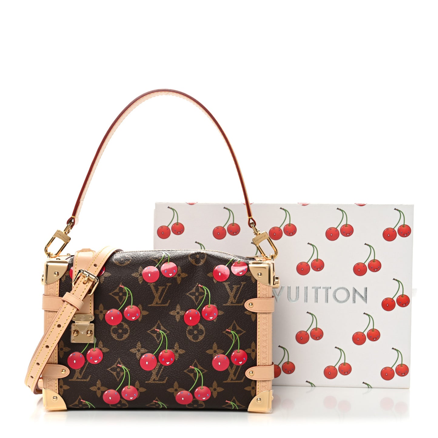 LV X TM Monogram Cerises Side Trunk MM