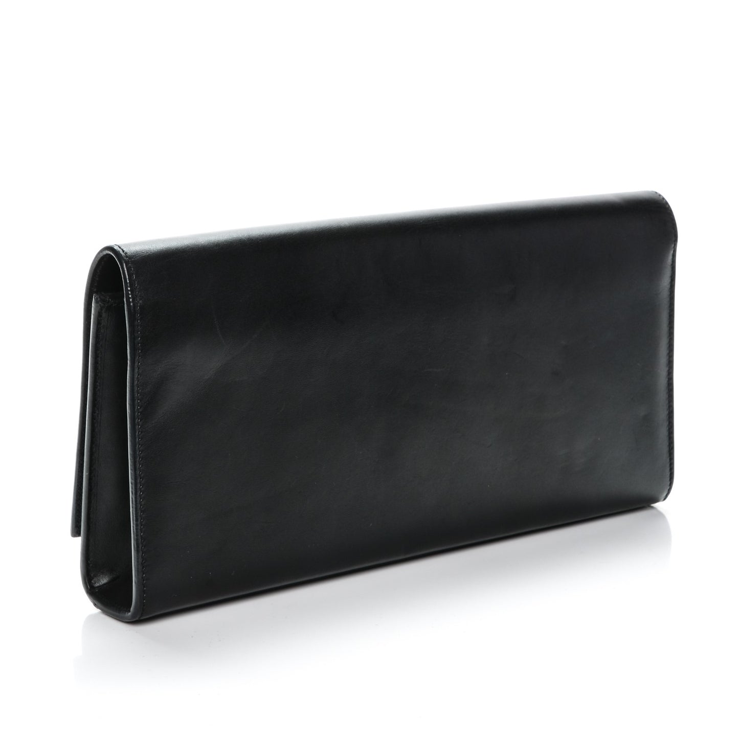 Calfskin Classic Monogram Tassel Clutch Black