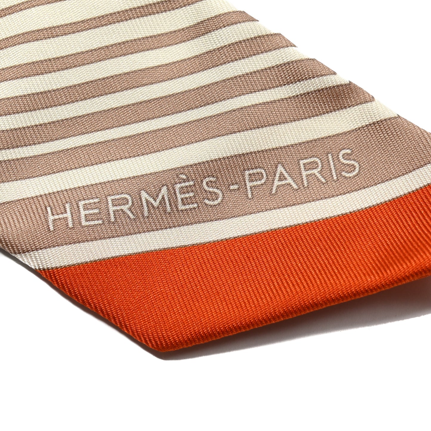 Silk Ex-Libris Twilly Creme Orange Beige