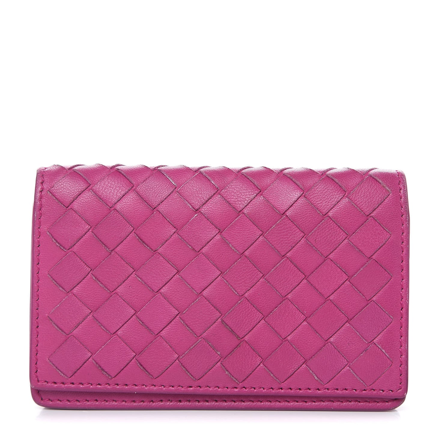 Nappa Intrecciato Card Holder Ametista