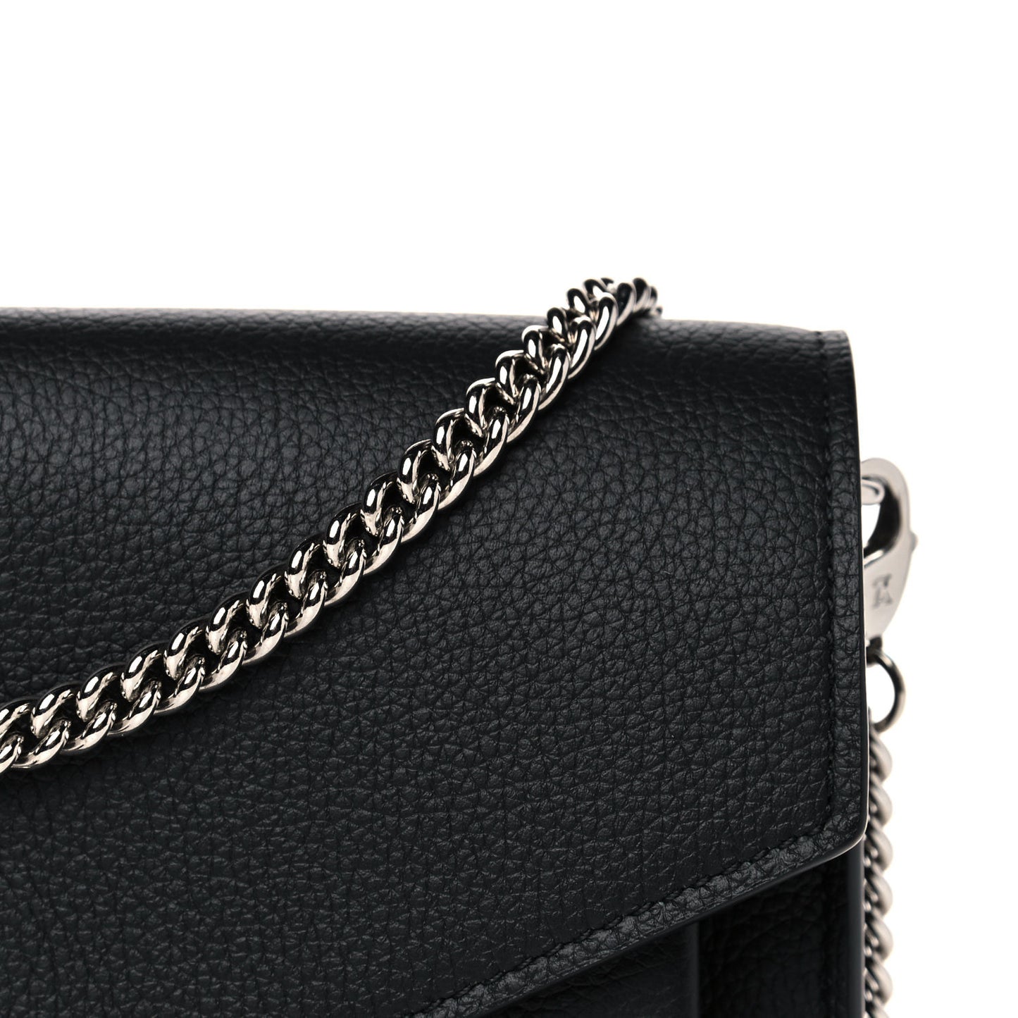 Soft Calfskin My Lockme Chain Pochette Black