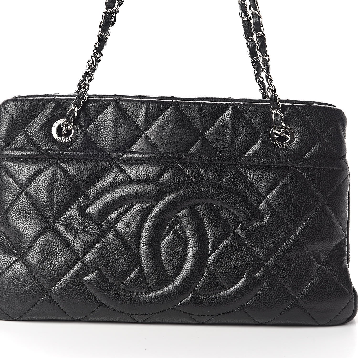 Chanel Caviar Quilted Timeless CC Soft Tote Black 8 of 17