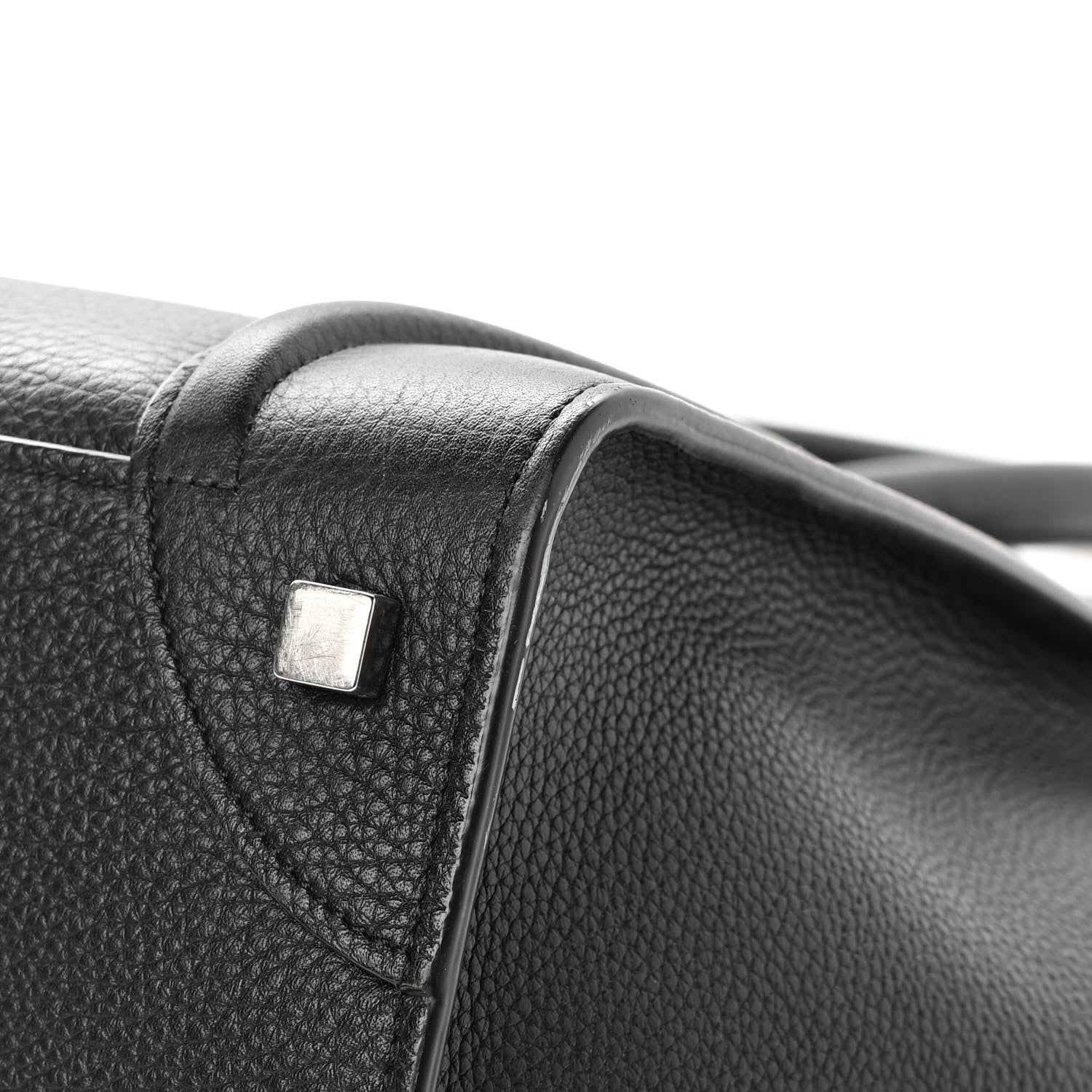 Celine Drummed Calfskin Mini Luggage Black 9 of 19