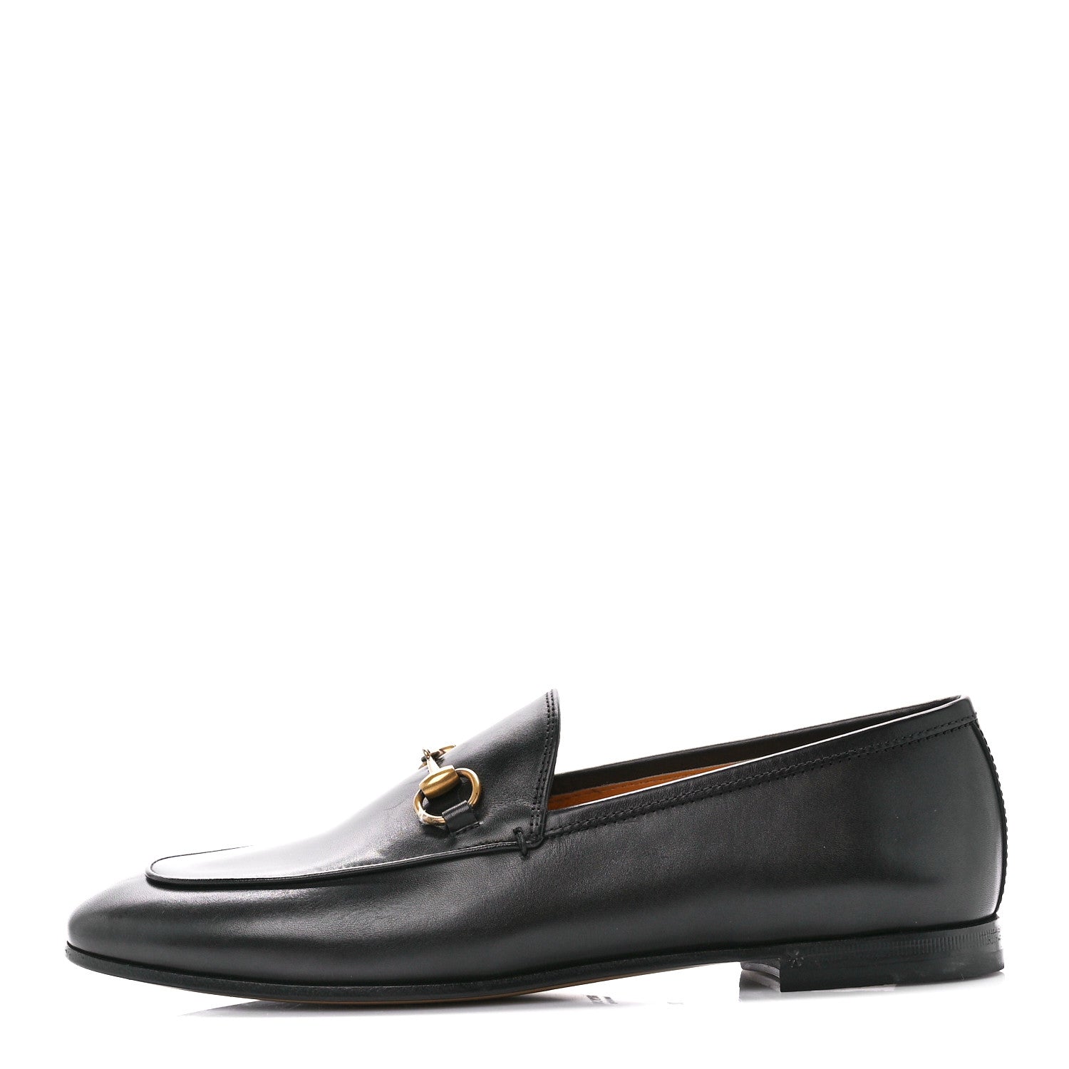 Gucci Calfskin Womens Jordaan Loafers 38 Black 1 of 9