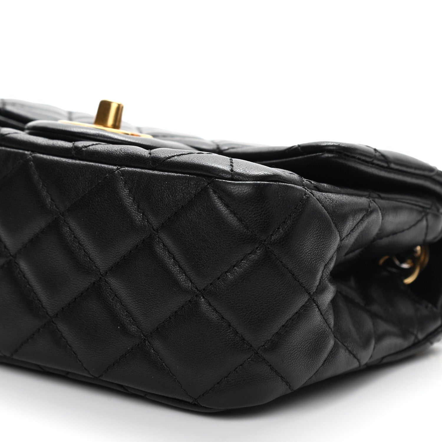 Chanel Lambskin Quilted Mini Pearl Crush Flap Black 10 of 11