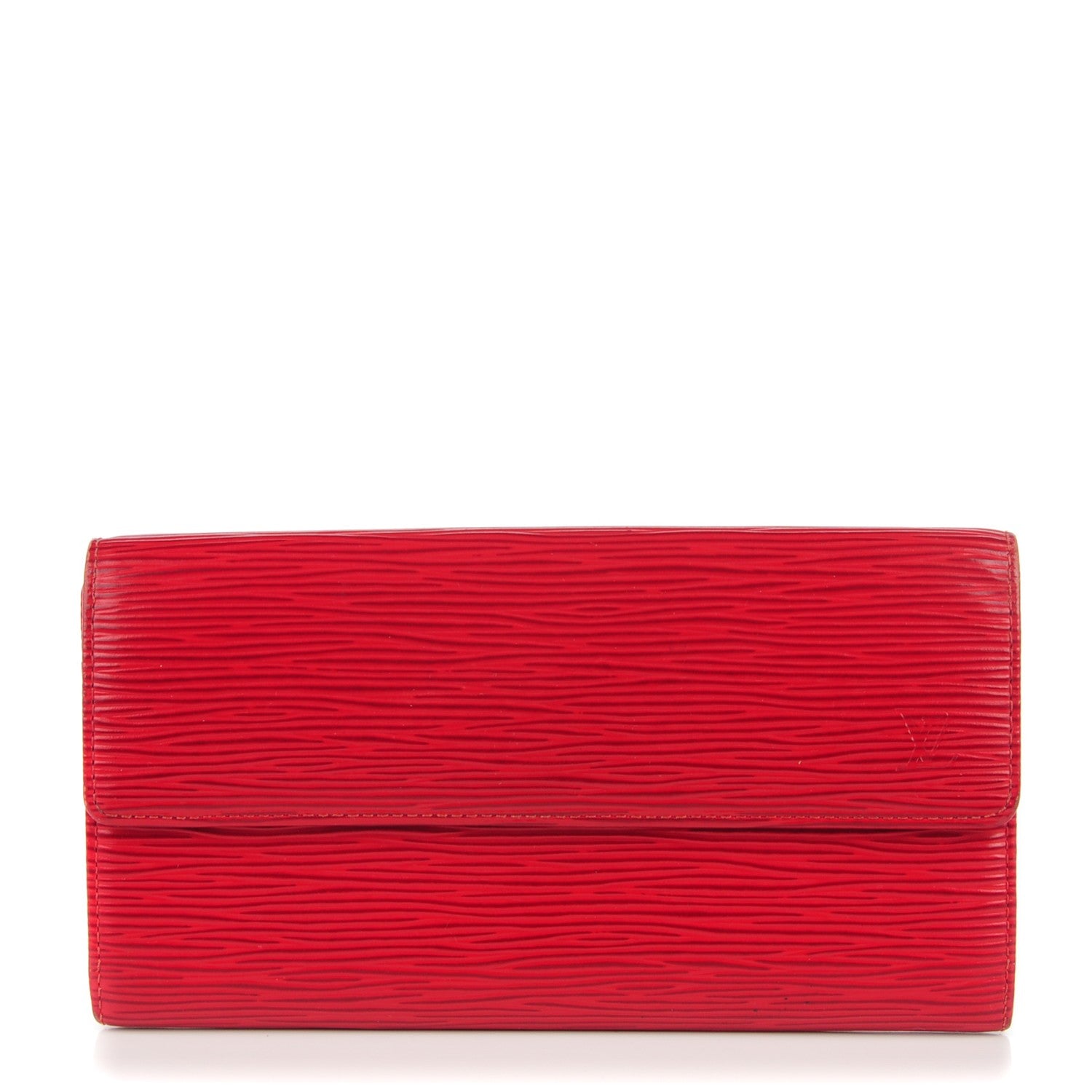 Louis Vuitton Epi Porte-Monnaie Credit Wallet Castillan Red 1 of 7