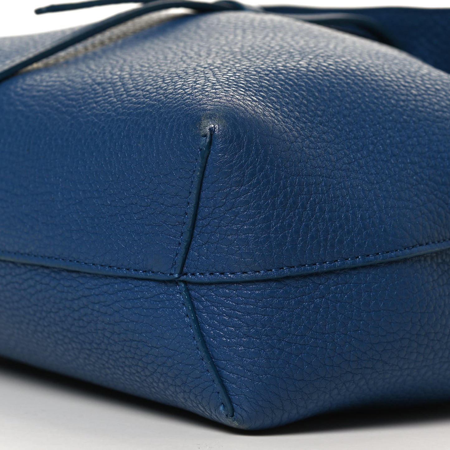 Grained Calfskin Mini Lady Blue