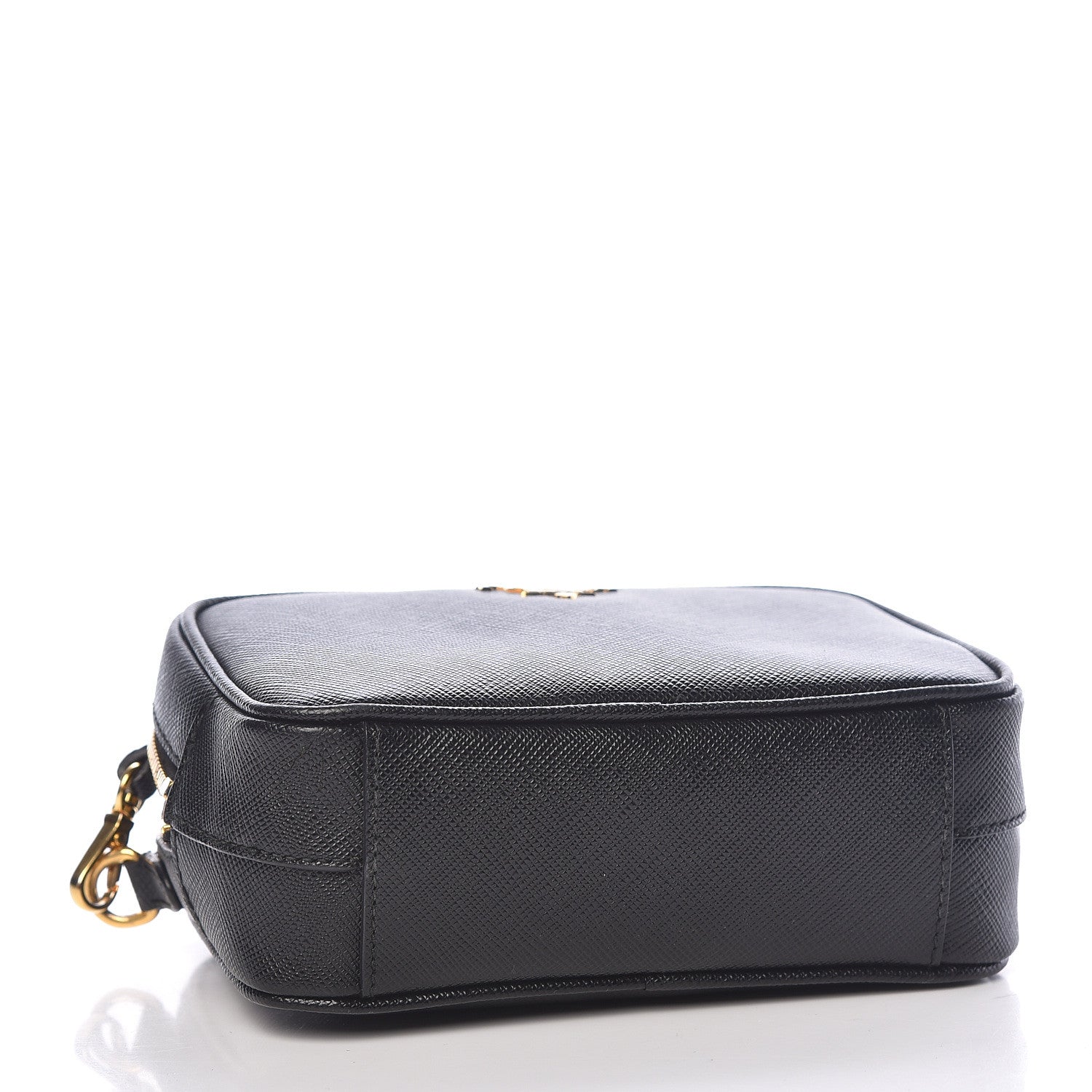 Prada Saffiano Mini Camera Crossbody Bag Black 4 of 14