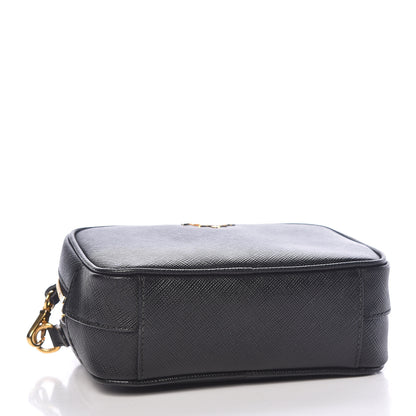 Prada Saffiano Mini Camera Crossbody Bag Black 4 of 14