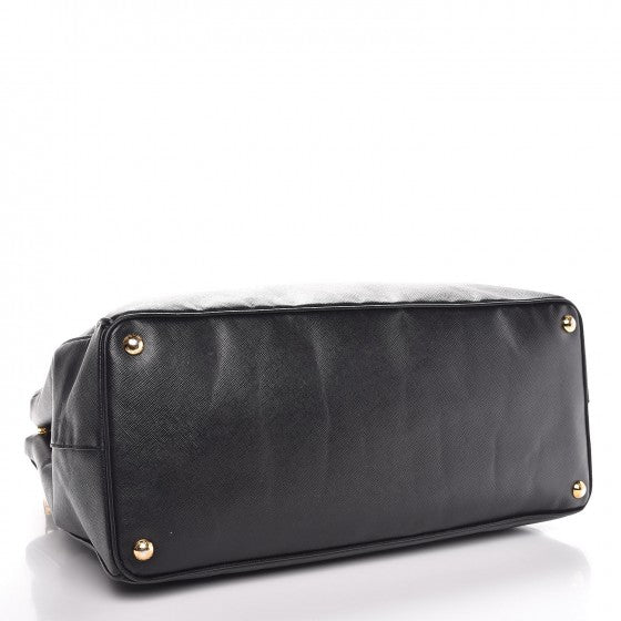 Prada Saffiano Lux Extra Large Galleria Double Zip Tote Black 4 of 14