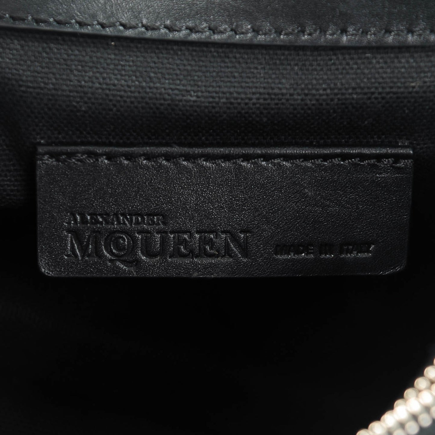 Calfskin Studded Small Padlock Crossbody Bag Black