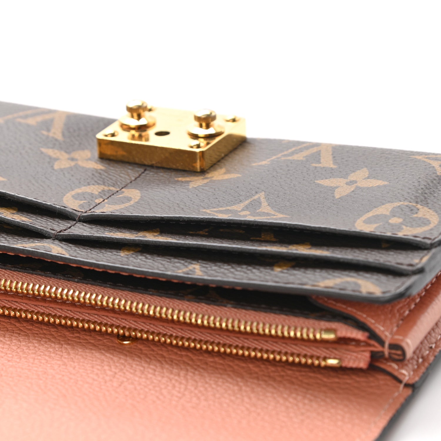 Louis Vuitton Monogram Pallas Wallet Peach 7 of 10