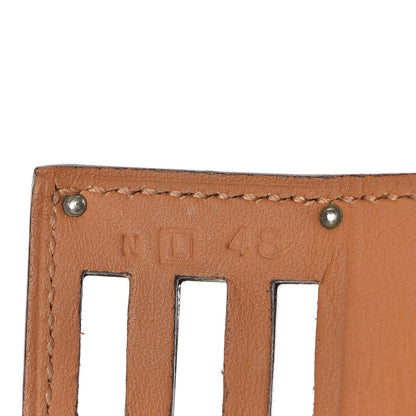Hermes Tadelakt Kelly Dog Bracelet T2 Etoupe 4 of 7