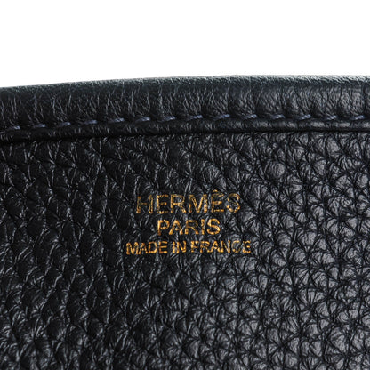 Hermes Taurillon Clemence Evelyne III GM Bleu Abysse 6 of 11