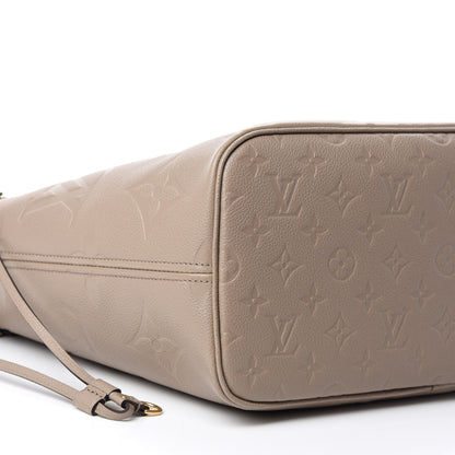 Louis Vuitton Empreinte Monogram Giant Neverfull MM Tourterelle 6 of 10