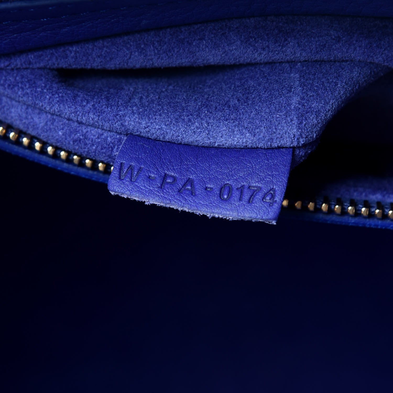 Celine Supple Calfskin Medium Phantom Luggage Royal Blue 9 of 12