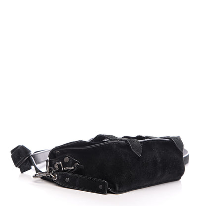 Proenza Schouler Suede PS1 Mini Pouch Messenger Bag Black 3 of 11