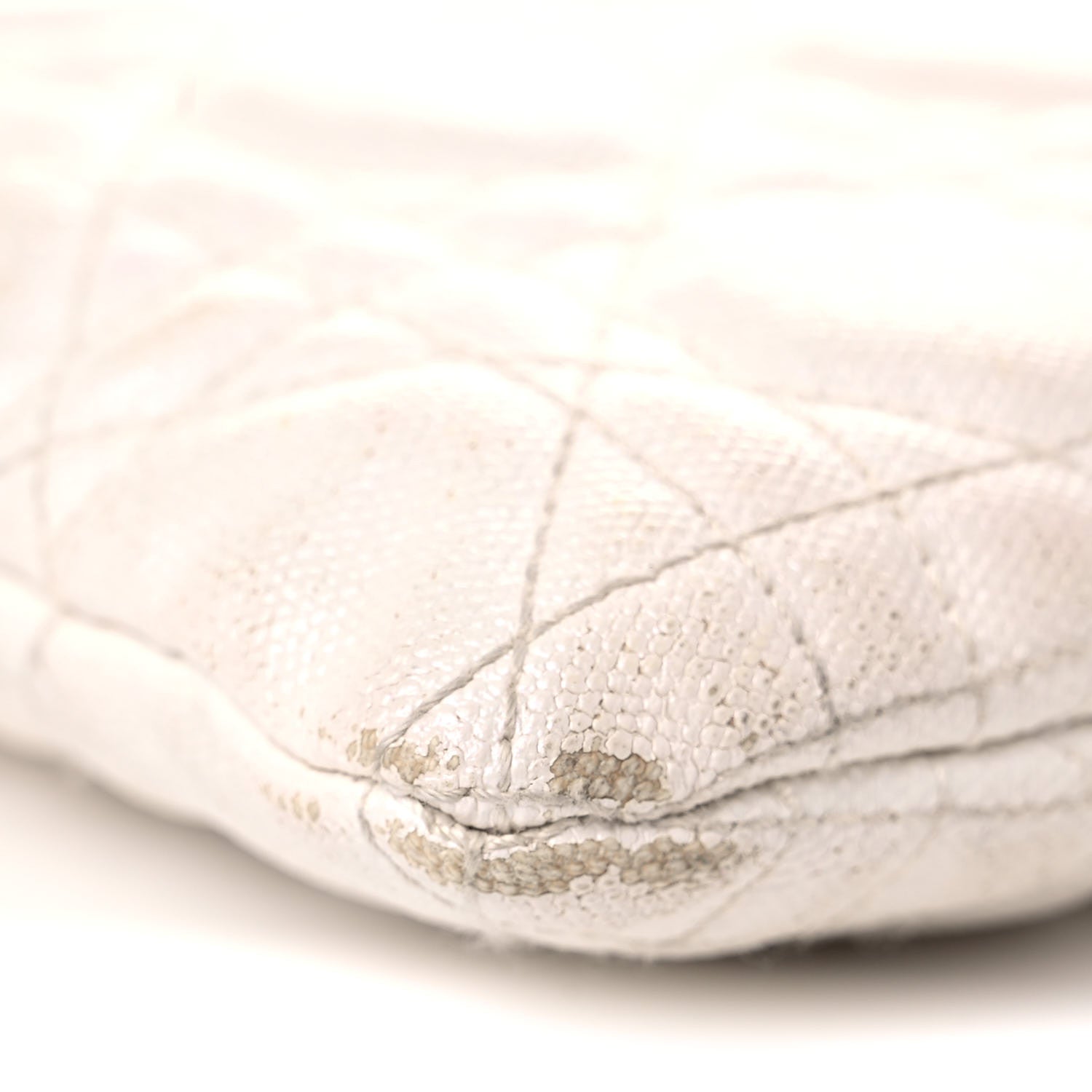 Christian Dior Coated Canvas Cannage Panarea Pouch White 8 of 18